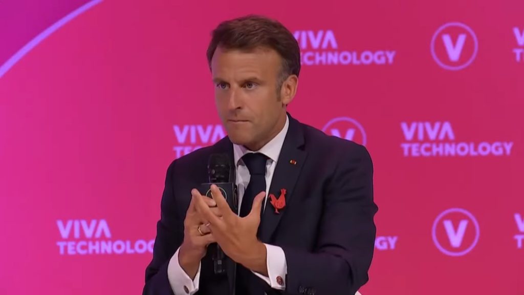 Emmanuel Macron à Vivatech 2023