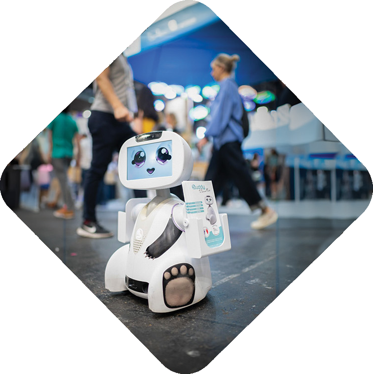 Utilisation du logiciel Sparks par le robot Buddy pour une fonction d'accueil